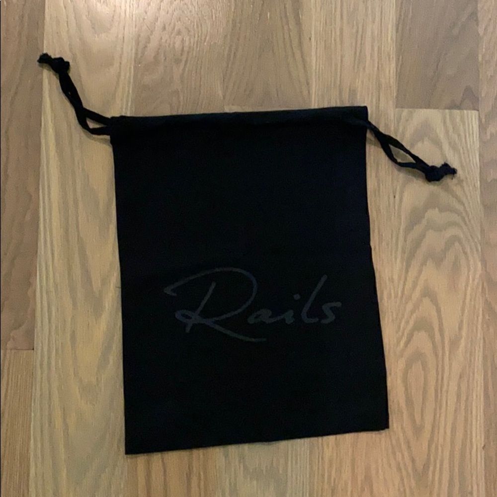 NWOT Rails black dust bag
